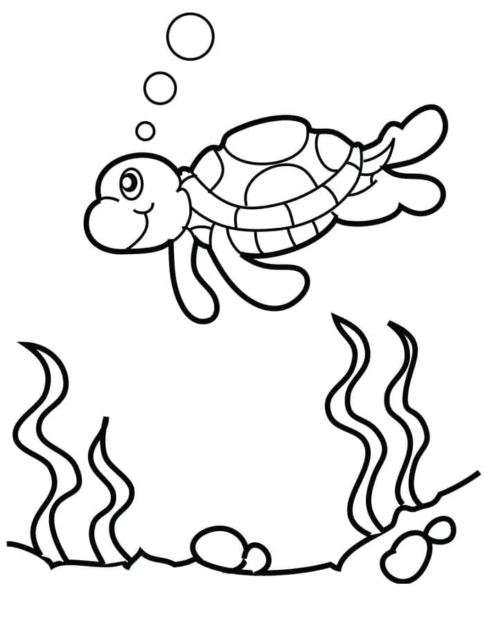 Save 60 Realistic Sea Turtle Coloring Page Ideas 9