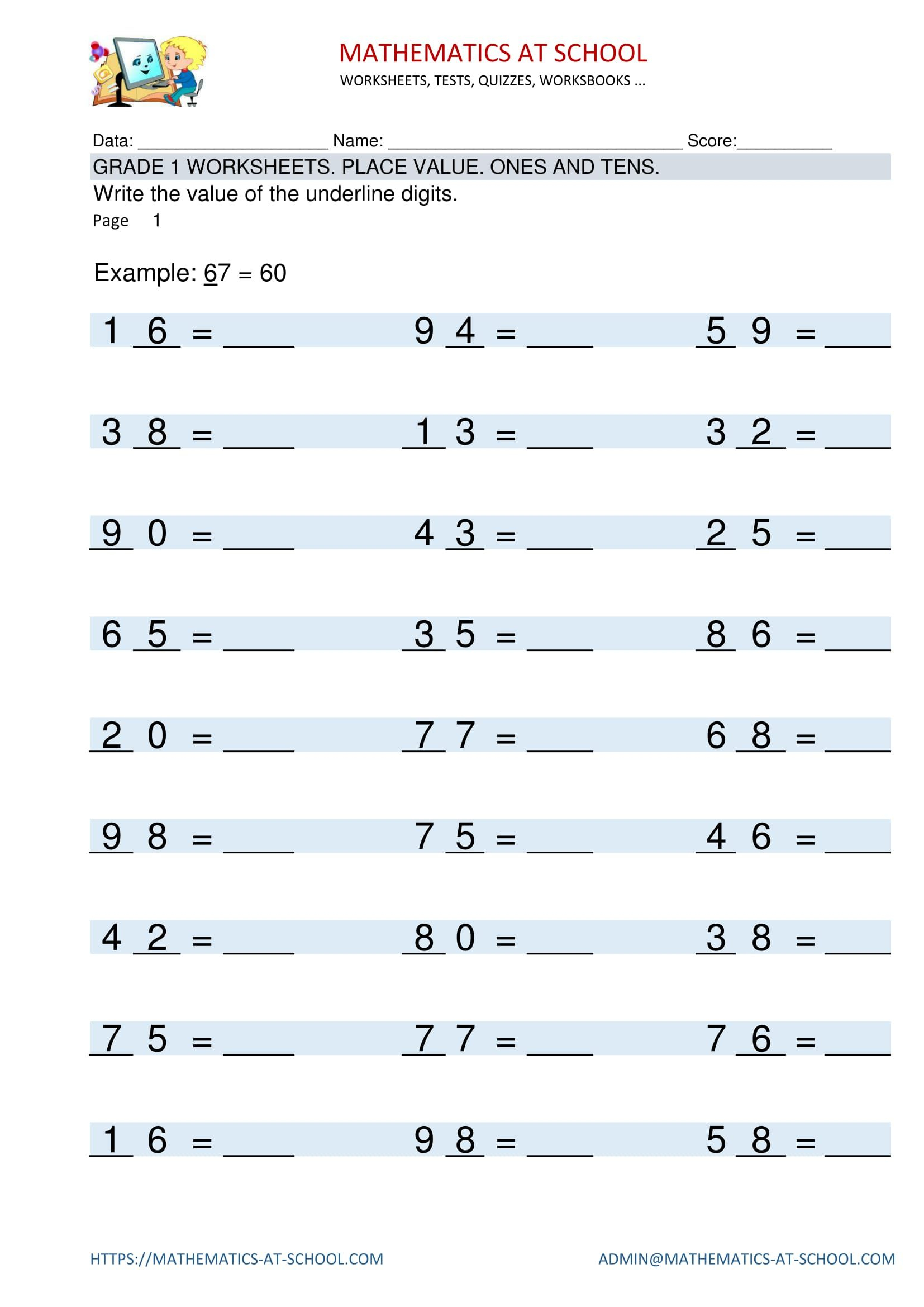 20 4Th Grade Math Worksheets Free Printable Place Value 20 4Th Grade Math Worksheets Free Printable Place Value