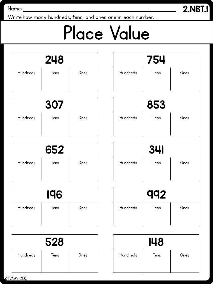20 4Th Grade Math Worksheets Free Printable Place Value
