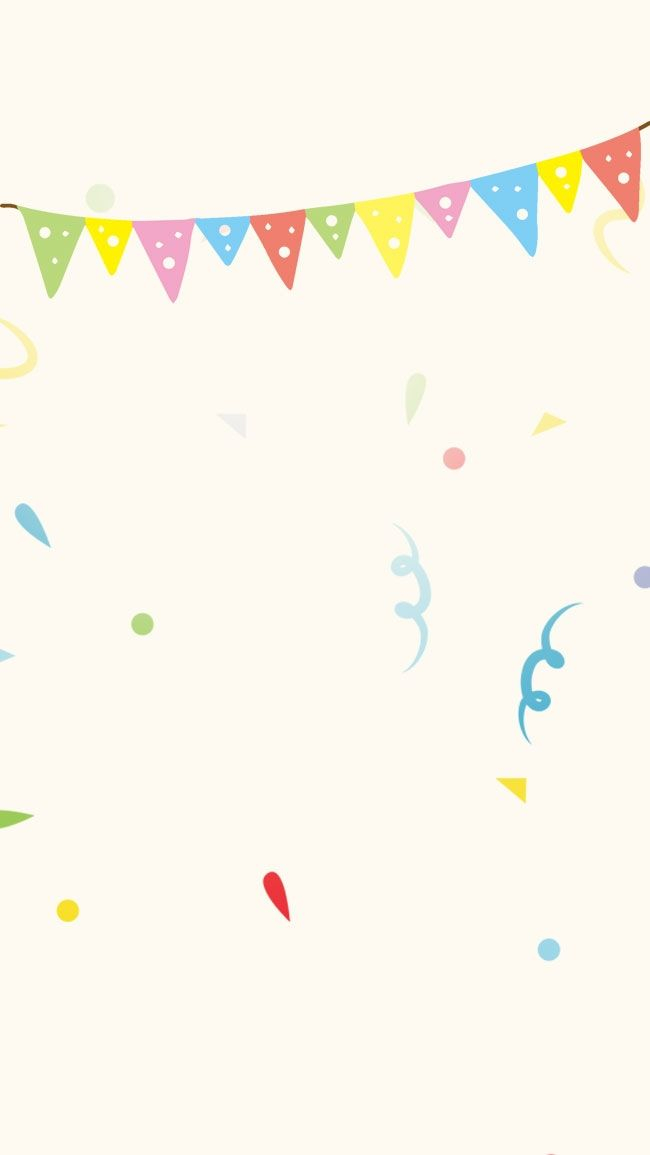  Cartoon Bunting Yellow Vector Background H5 Background Material Wallpaper Image For Free Download -