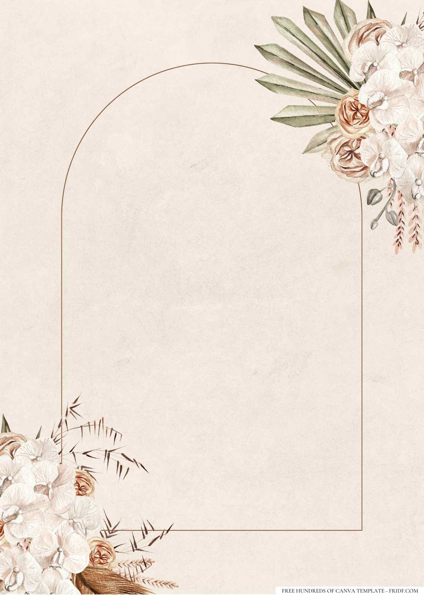 Chic Bohemian Wedding Invitation Templates