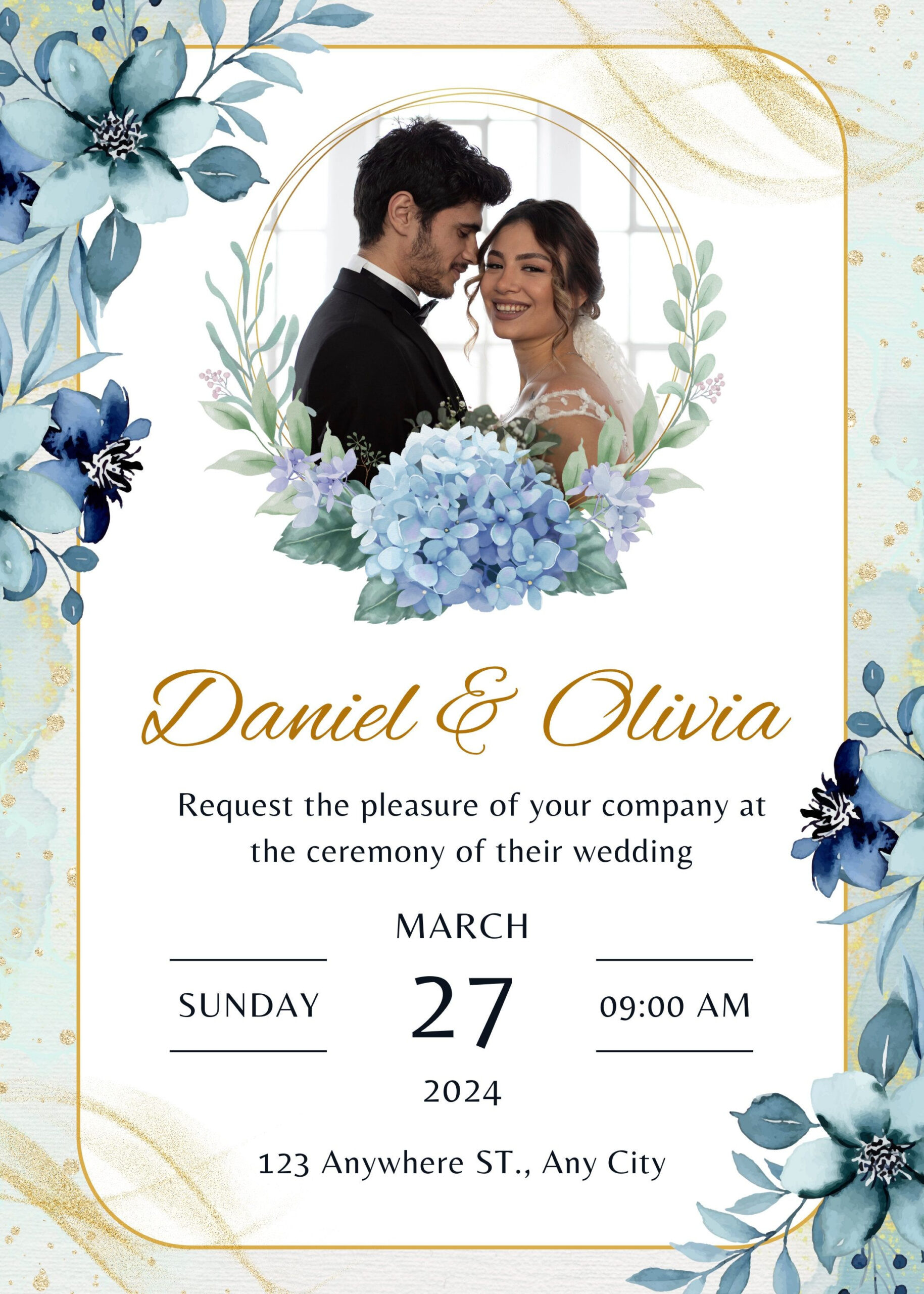 Digital Wedding Invitation & RSVP Eco Friendly E-Invite Personalised Electronic Mobile Smartphone I