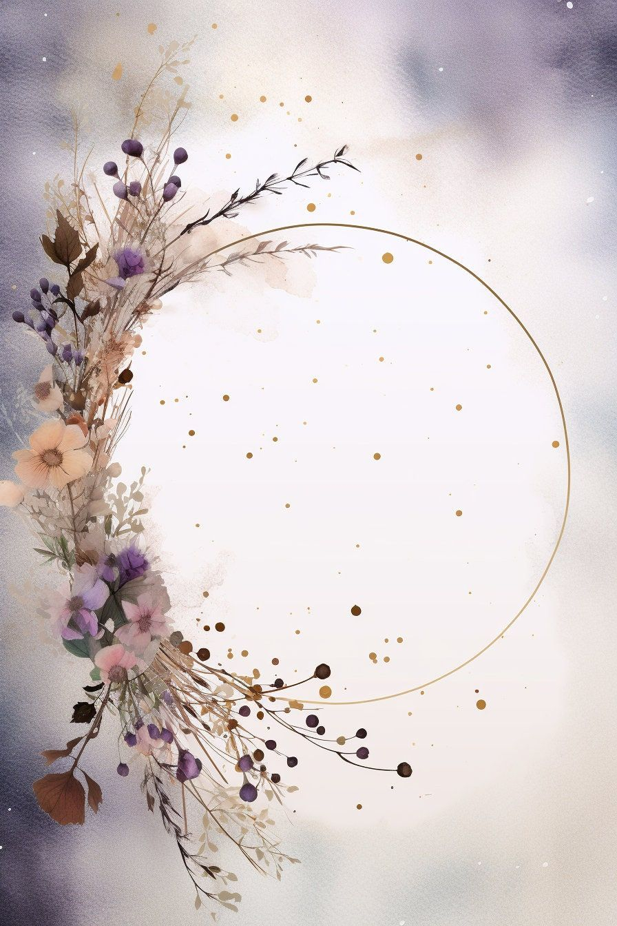 High Resolution Printable Greeting Card Baby Breath 4. DIY Blank Template for Customizable Font & Te