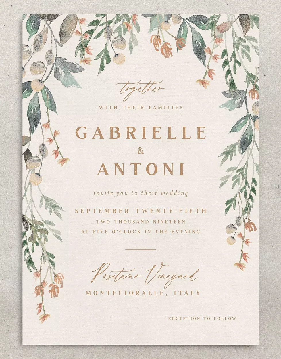 Rustic Vines Wedding Invitations Rustic Vines Wedding Invitations